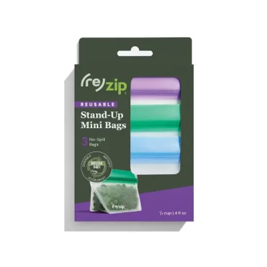 (re)zip Reusable Leakproof Stand-Up Mini Bags - 3pk image {7}
