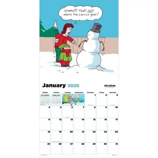 TF Publishing 13.5"x14.5" 2026 Shoebox Wall Calendar image {5}