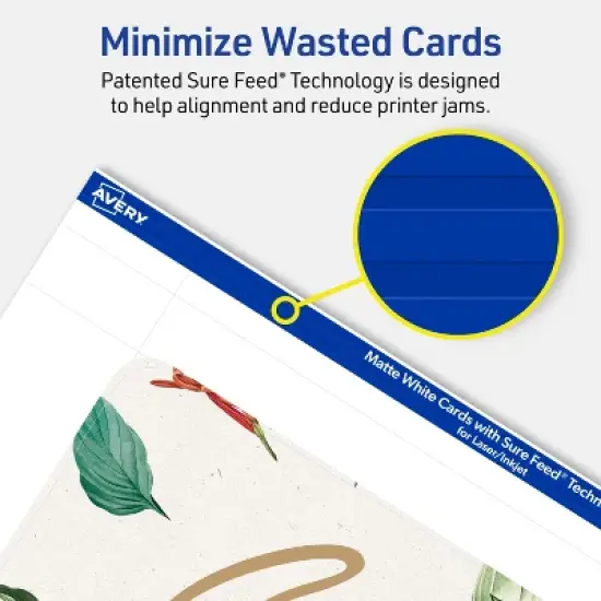 Avery Printable Cards with Rounded Corners, 4" x 6", Matte White, 20ct image {3}