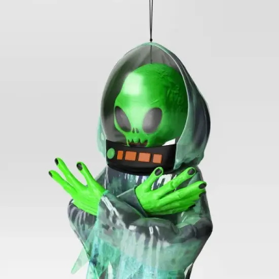 60" Animated Lit Glows under Blacklight Alien Ghoul Halloween Decorative Prop - Hyde and EEK! Boutique&trade; image {2}