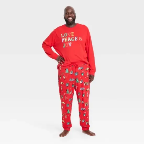 Men's Holiday City Matching Family Pajama Set - Wondershop&trade; with Frances Marina Smith Red image {3}