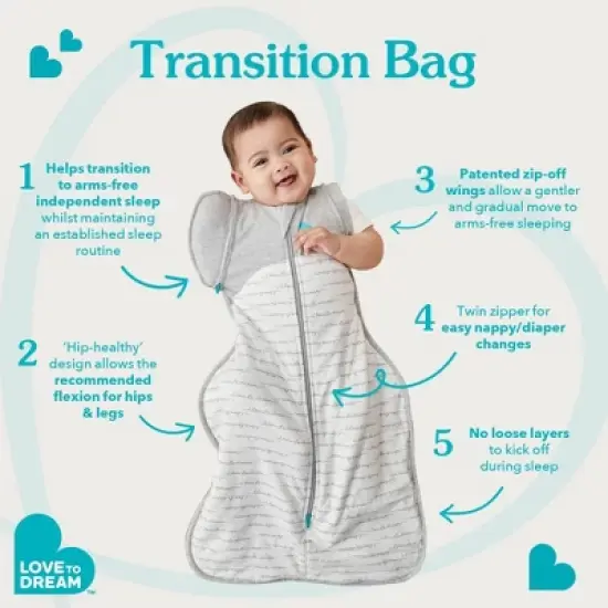 Love To Dream Swaddle UP Transition Bag Adaptive Original Swaddle Wrap - Dreamer image {5}