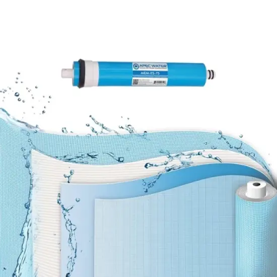 APEC Water Systems Replacement Filters for APEC Water Reverse Osmosis Systems - FILTER-MAX-ESUV-SSV2: BPA-Free, Reduces Odors, Filters Zinc, Copper image {3}