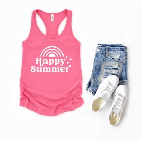 Simply Sage Market Women's Happy Summer Racerback Tank image {1}