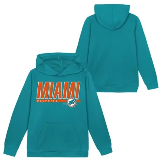 NFL Miami Dolphins Boys' Performance Hooded Sweatshirt image {3}