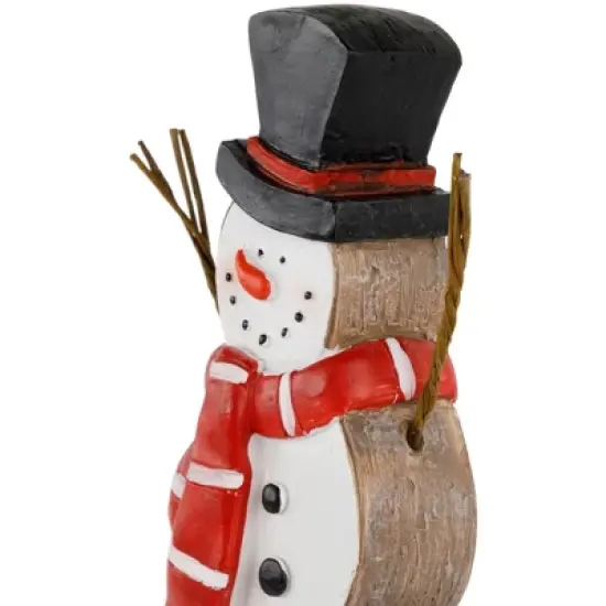 Northlight Wooden Snowman "Merry Christmas" Decoration - 8.5" image {5}