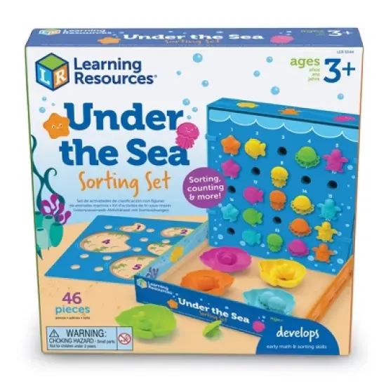 Learning Resources Under the Sea Sorting Set - 46 pieces, Toddler Learning Activities, Ages 3+ image {4}