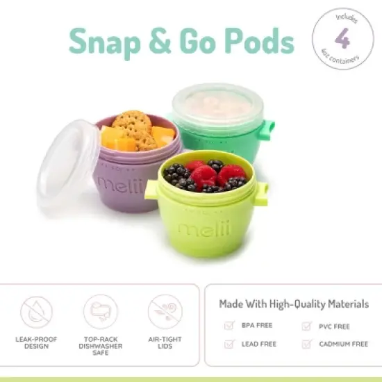 Melii Snap & Go Pods - 4oz/4pk image {5}