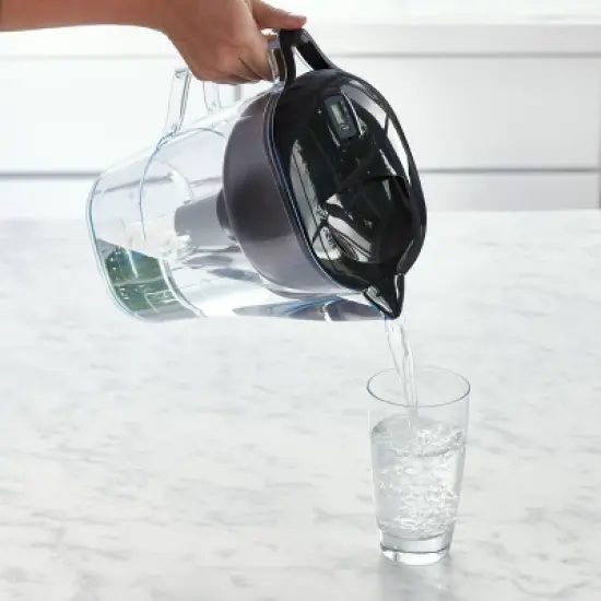 Water Filtration Pitcher Black 10 Cup Capacity - up&up&trade;: Dishwasher-Safe, 2 Filters, Electronic Change-Filter Indicator image {4}