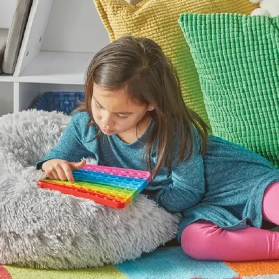 Hand2Mind Hundreds Board Sensory Bubble Popper: Teaching Aid for Toddlers & Preschool, Fabric Material, 5 Pieces image {3}