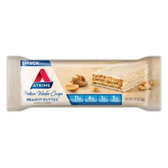 Atkins Peanut Butter Protein Wafer Crisps - 5ct/6.35oz image {1}