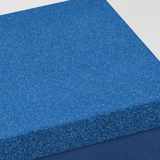 Christmas Wrap Essentials Medium Square Box Blue Glitter - Wondershop&trade; image {2}