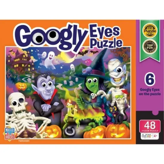 MasterPieces 100 Piece Googly Eye Jigsaw Puzzle - Halloween image {1}