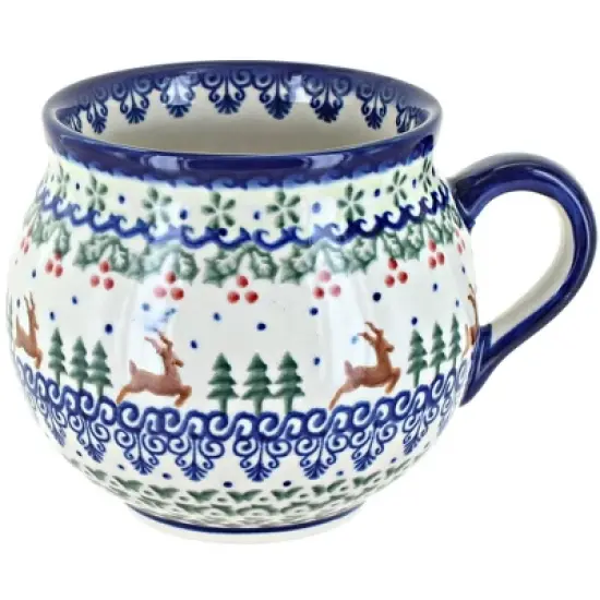 Blue Rose Polish Pottery 455 Vena Bubble Mug image {22}