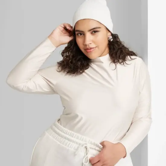 Women's Long Sleeve Mock Neck T-Shirt - Wild Fable&trade; image {5}