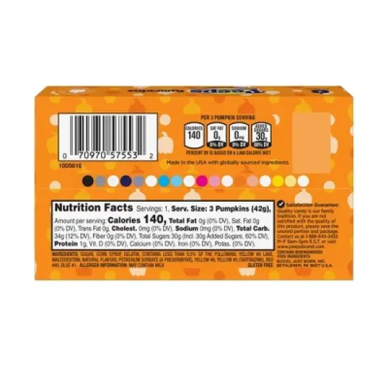 Peeps Halloween Marshmallow Pumpkins Candy - 1.5oz/3ct image {4}