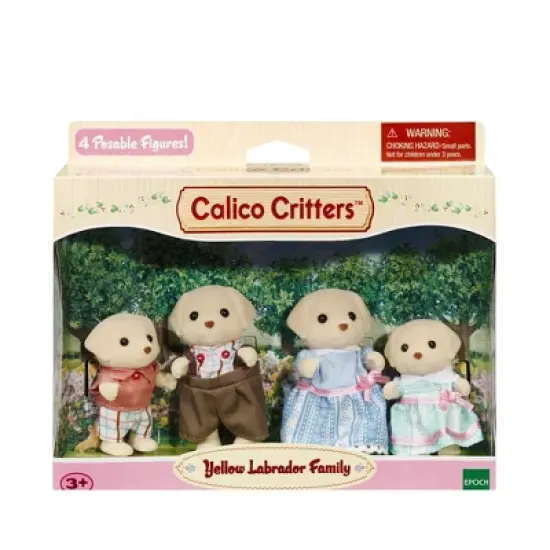 Calico Critters Yellow Labrador Family image {3}