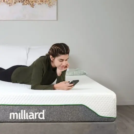 Milliard 10 Inch Classic Firm Memory Foam Mattress image {5}