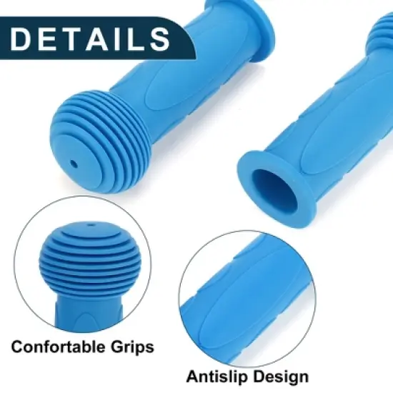 Unique Bargains Child Bike Handlebar Grips Covers 4.33" Blue 1 Pair image {3}
