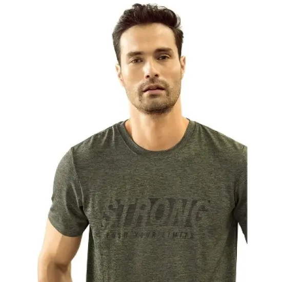 Leo  Inspiring Graphic Moisture-Wicking Active Tee - image {1}