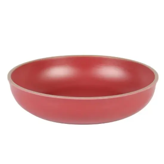 Gibson Home Rockabye 12 Piece Double Bowl Malemine Dinnerware Set in Red image {6}
