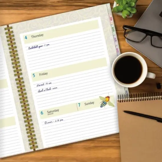 Lang 2024 Weekly/Monthly Planner 11"x9.5" Deluxe Ladybird image {6}