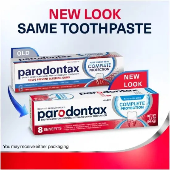 Parodontax Fluoride Anticavity & Antigingivitis Complete Protection Fresh Toothpaste - Mint -  3.4oz/3pk image {8}