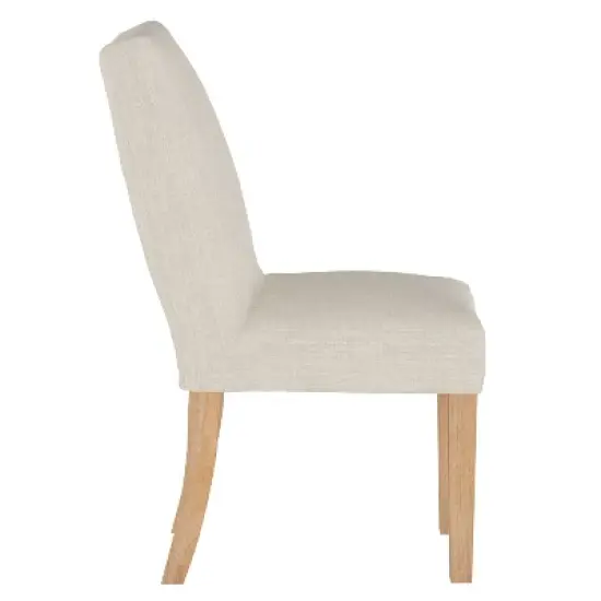 Kendra Slipcover Dining Chair in Linen Talc - Skyline Furniture image {2}