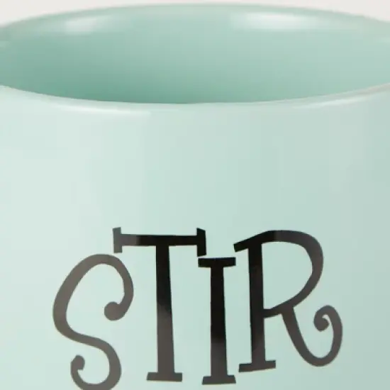 Design Imports Aqua Stir It Up Ceramic Utensil Holder image {1}