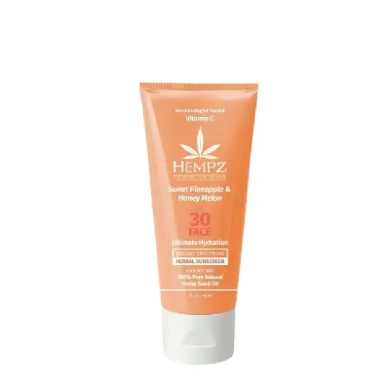 Hempz Sweet Pineapple & Honey Melon Face Herbal Sunscreen - SPF30 - 3 fl oz image {6}