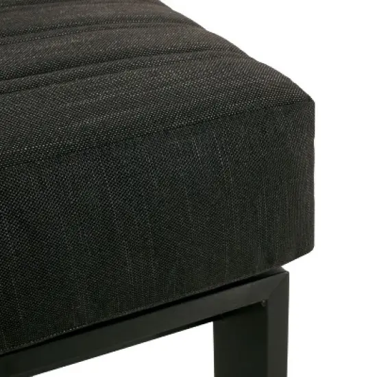 Christopher Knight Home Layla Patio 5 Pieces Aluminum Seating sets with Firepit, Black/Gray image {7}