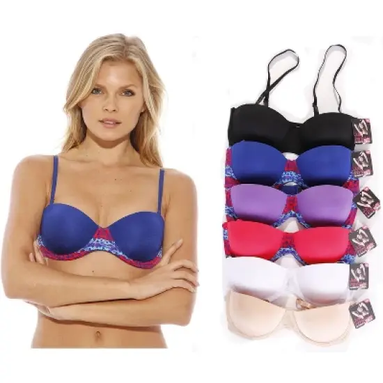 B40010-36DD Just Intimates Women's Bras (Pack of 6) image {3}