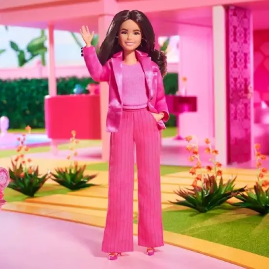 Barbie: The Movie Collectible Gloria Doll Wearing Pink Power Pantsuit image {1}