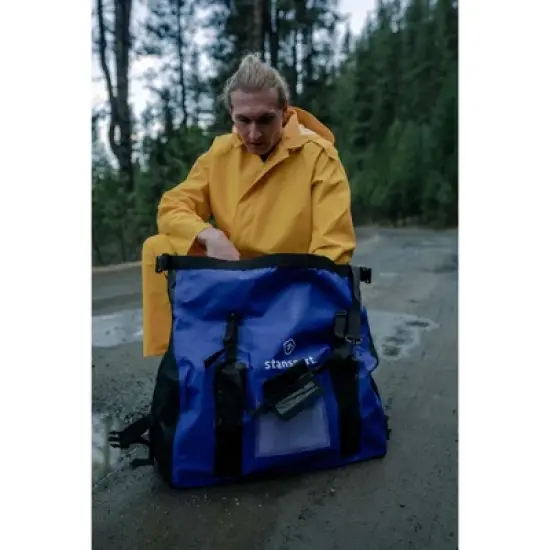 Stansport Waterproof Dry Duffle Bag 65L Blue image {15}