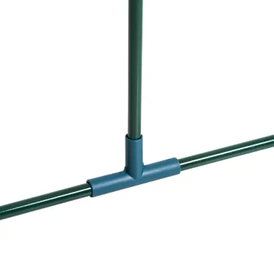 Outsunny Portable Tunneled Greenhouse with Zippered Doors, Water/UV Fighting PVC Cover image {6}