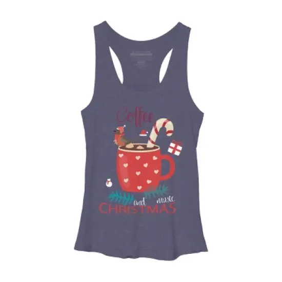 Women's Design By Humans Merry Christmas Treasure box By funkprints Racerback Tank Top image {4}