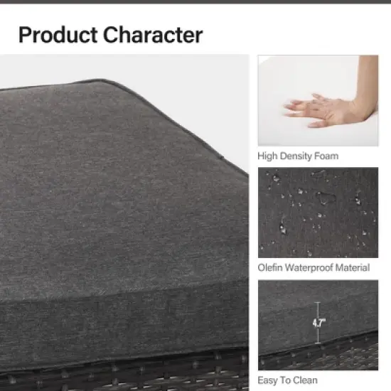 Lausaint Home 8-Piece Wicker Sectional Sofa image {8}