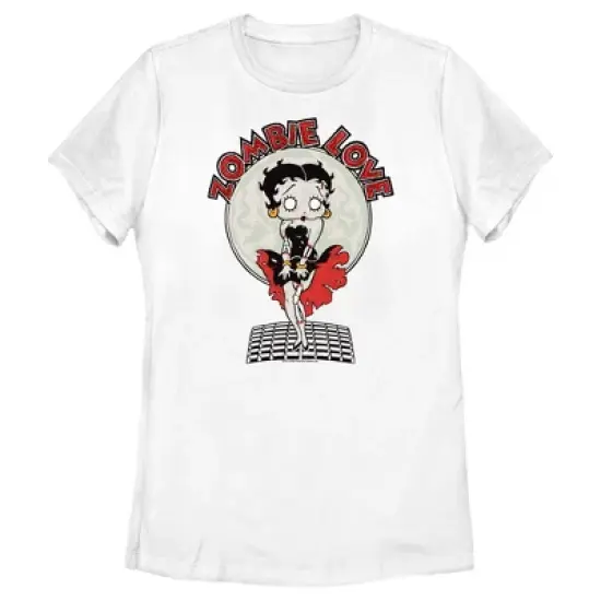 Women's Betty Boop Valentine's Day Zombie Love Dress T-Shirt image {3}