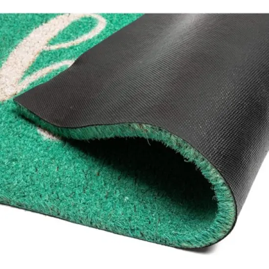 Natural Coco Coir Door Mat 17"x30", Hello Welcome Front Doormat Non Slip Rug for Home Indoor Outdoor Entrance image {2}