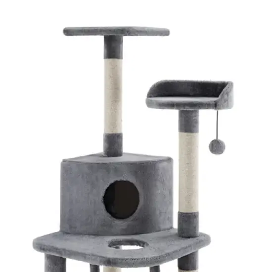 Sam's Pets Chachi 49"  Cat Tree In Gray image {4}