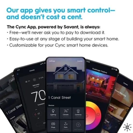 GE Cync Dynamic Effect 10pk Novelty Tile Lights image {7}