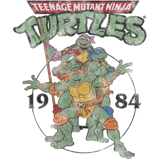 Men's Teenage Mutant Ninja Turtles 1984 Heroes Baseball Tee image {1}