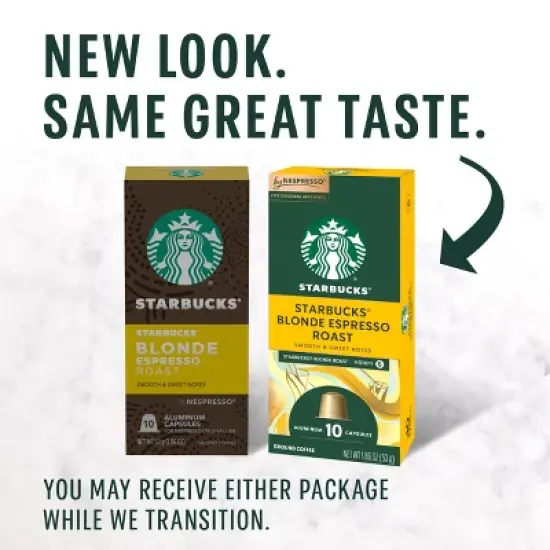 Starbucks by Nespresso Original Line Pods Light Roast Coffee Blonde Espresso Roast - 10ct image {2}