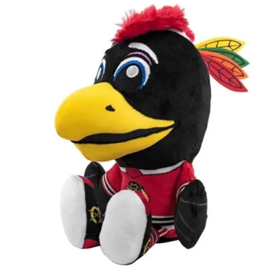 Bleacher Creatures Chicago Blackhawks Tommyhawk 8" Kuricha Mascot Sitting Plush image {1}