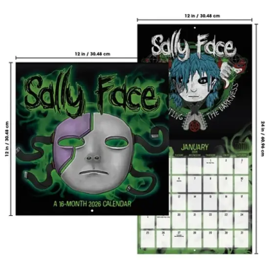 Trends International 2026 Sally Face 12"x12" Wall Calendar image {6}