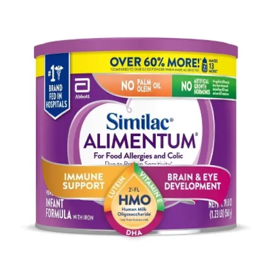 Similac Alimentum Non GMO Hypoallergenic Powder Infant Formula - 19.8oz image {13}