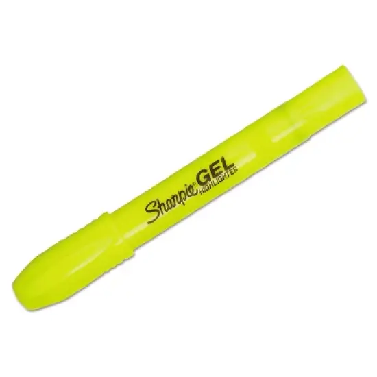 Sharpie Gel Highlighter Bullet Tip Fluorescent Yellow Dozen 1780478 image {1}
