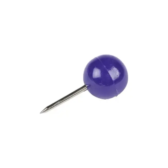 JAM PAPER Round Head Push Pins Purple 100/Pack (346RTPU) image {2}