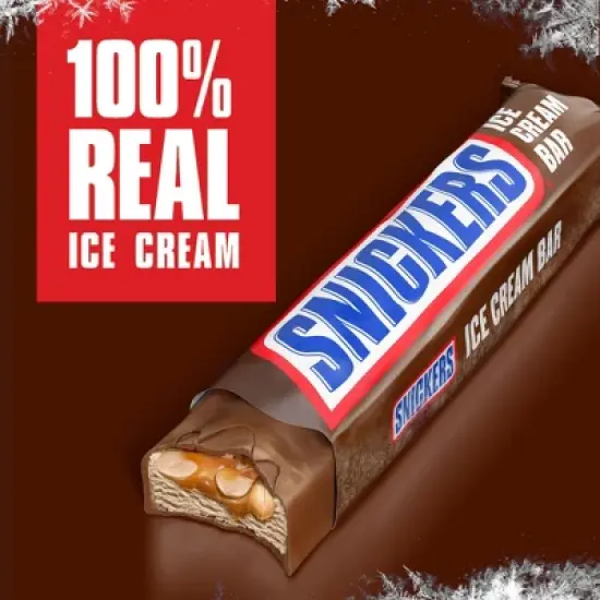 Snickers Ice Cream Chocolate Caramel Peanut Butter Ice Cream Bars - 24 fl oz/12ct image {3}