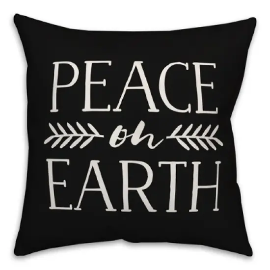 Creative Products Peace on Earth 18x18 Indoor / Outdoor Pillow image {3}